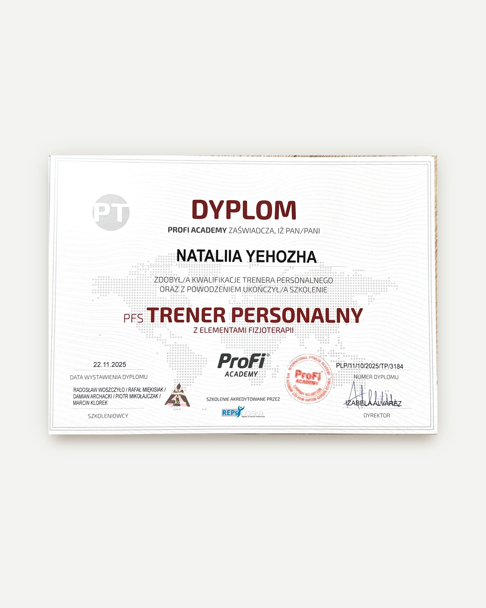 Персональний тренер з фізіотерапії